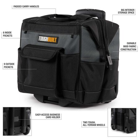 Toughbuilt Tool Bag, Bags, Polyester TB-71-14